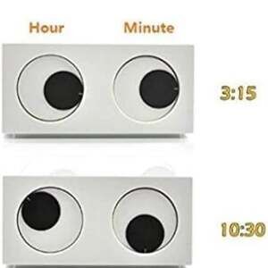 Karlsson "Magic Eye" Wall Clock, Silver/Black, New